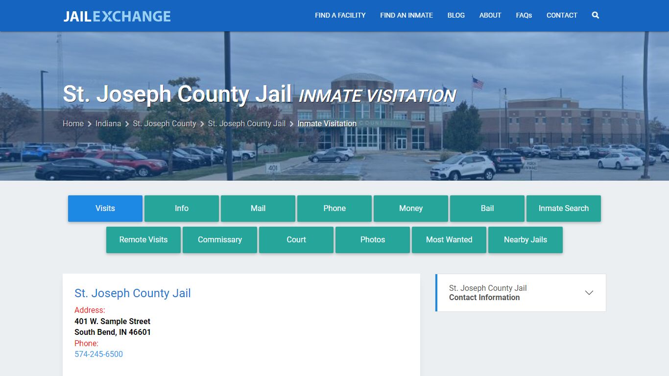 Inmate Visitation - St. Joseph County Jail, IN - Jail Exchange